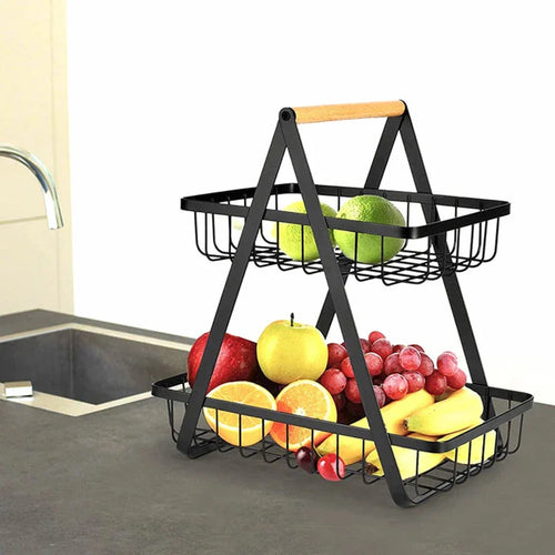 2-TIER METALL FRUKTBASKET Luvikno