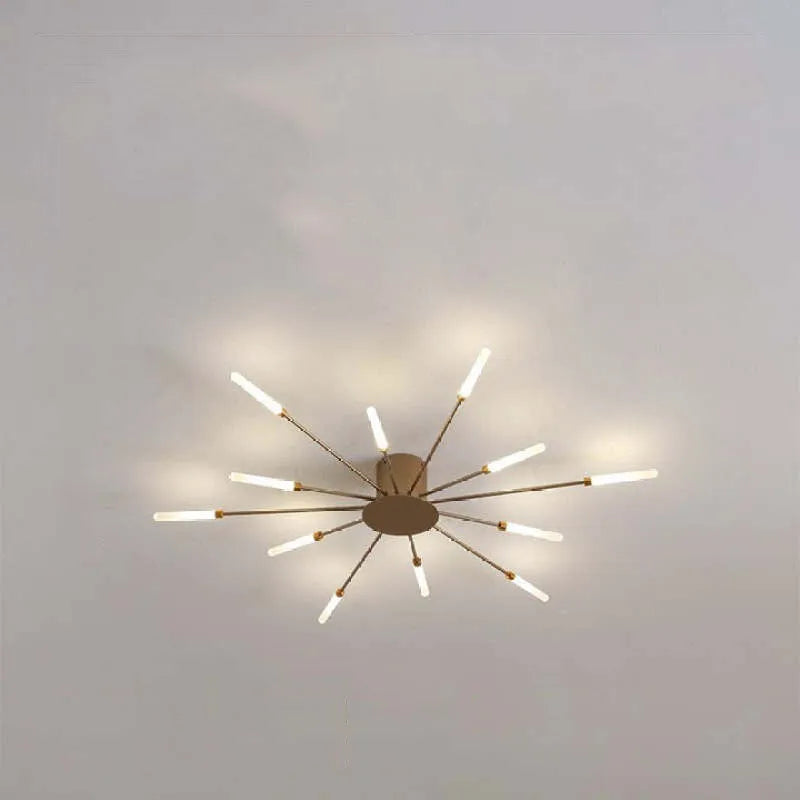Taklampe moderne metall LED krystallampe Luvikno