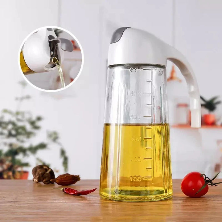 Olje Flaske Med Automatisk Flip Lokk 600ml Luvikno