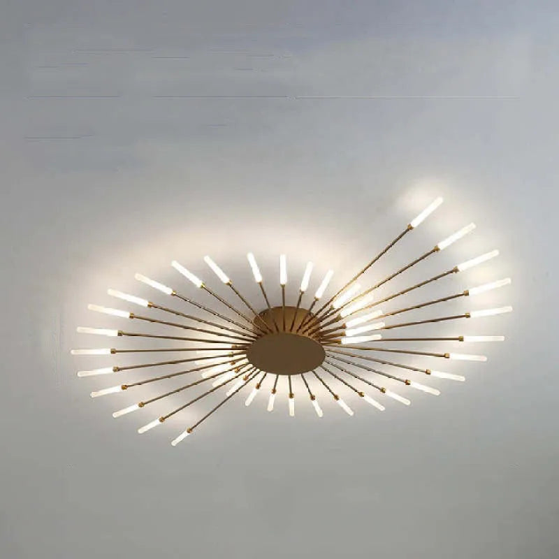 Taklampe moderne metall LED krystallampe Luvikno