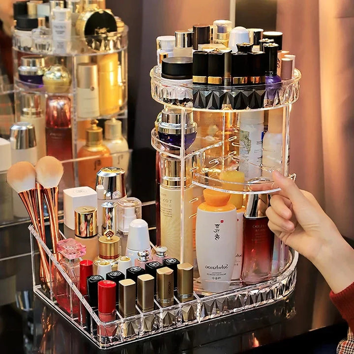 360 Roterende Makeup Beauty Organizer Luvikno