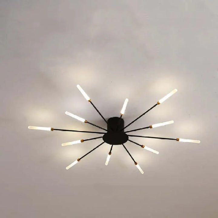 Taklampe moderne metall LED krystallampe Luvikno