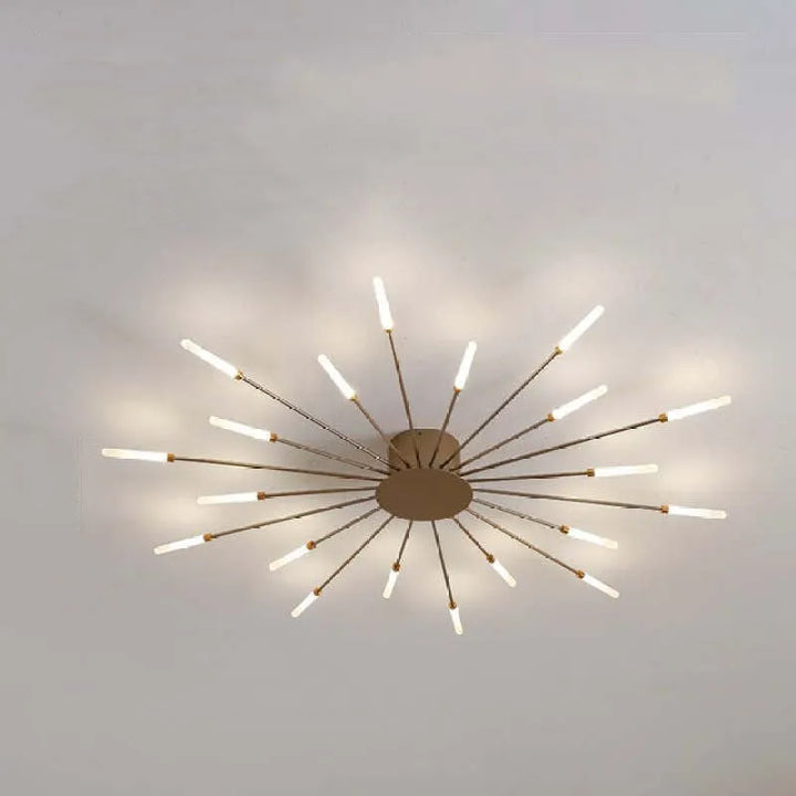Taklampe moderne metall LED krystallampe Luvikno