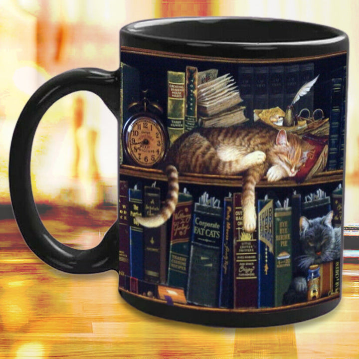 Kat Bok Elsker Keramisk Kaffe Krus | Luvikno