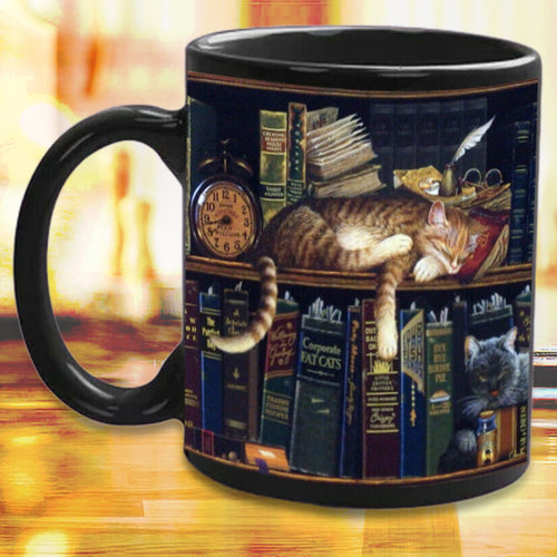 Kat Bok Elsker Keramisk Kaffe Krus | Luvikno