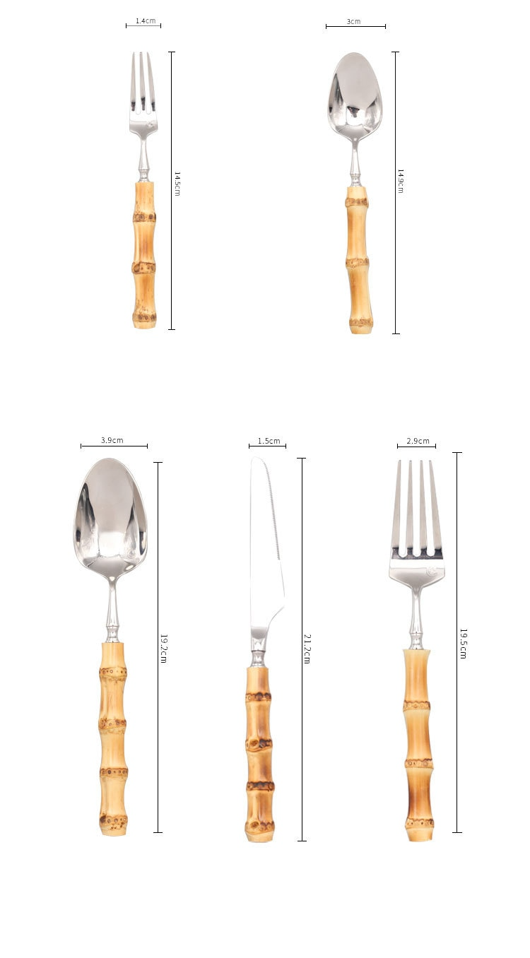 BambooElegance – Luksus bestikksett med bambusdetaljer | Luvikno