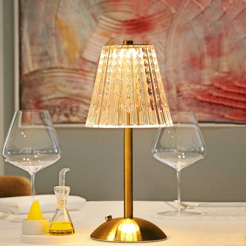 Luvikno | AuraGlow Bordlampe - Oppladbar LED-lampe med dimmefunksjon