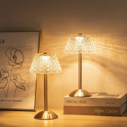 Luvikno | AuraGlow Bordlampe - Oppladbar LED-lampe med dimmefunksjon