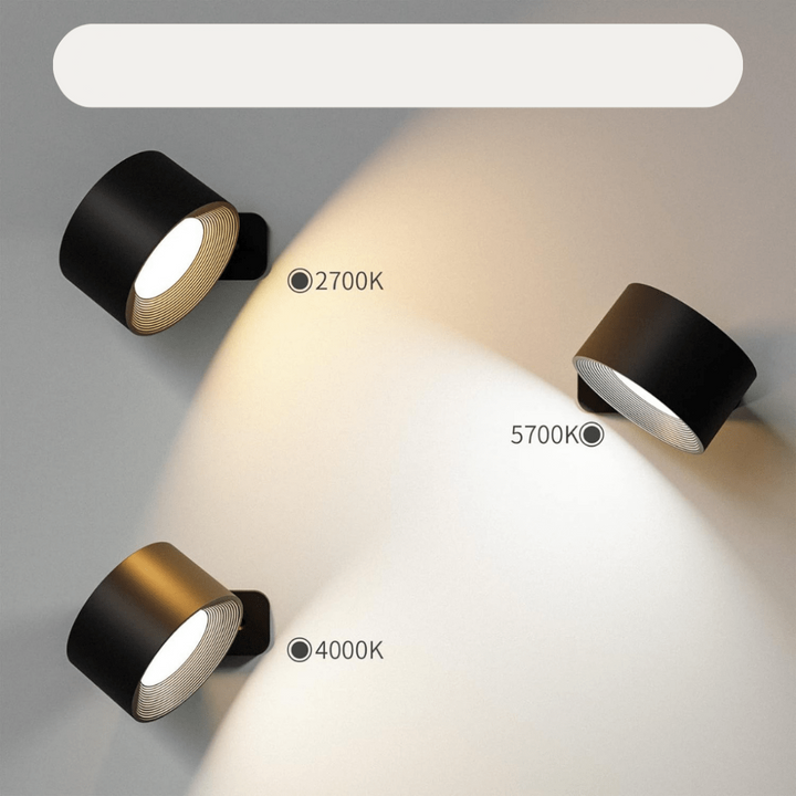 Luvikno | FlexiLamp – Trådløs oppladbar 360° vegglampe