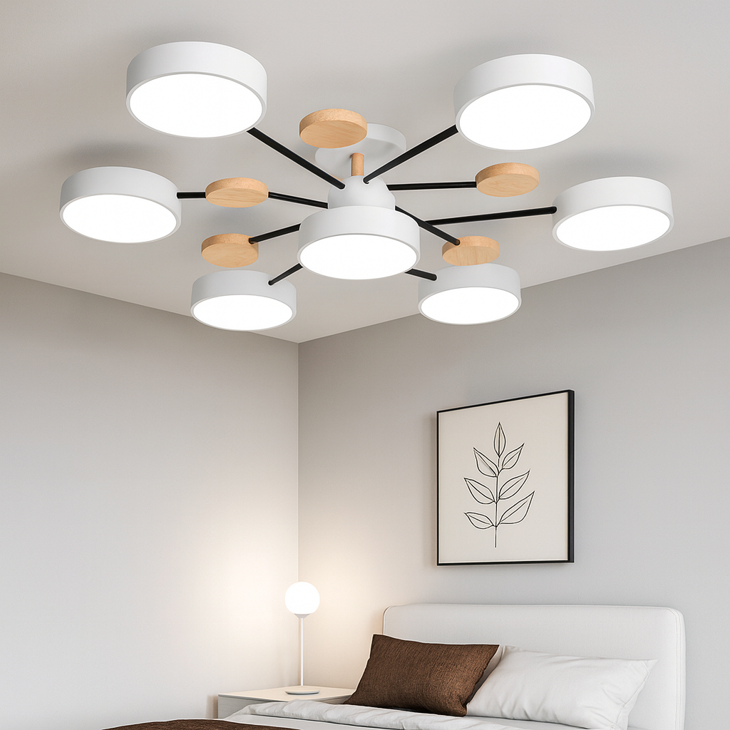 Moderne Innfelt LED Taklampe Luvikno