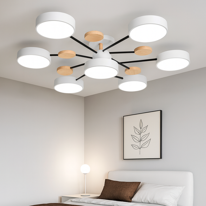 Moderne Innfelt LED Taklampe Luvikno