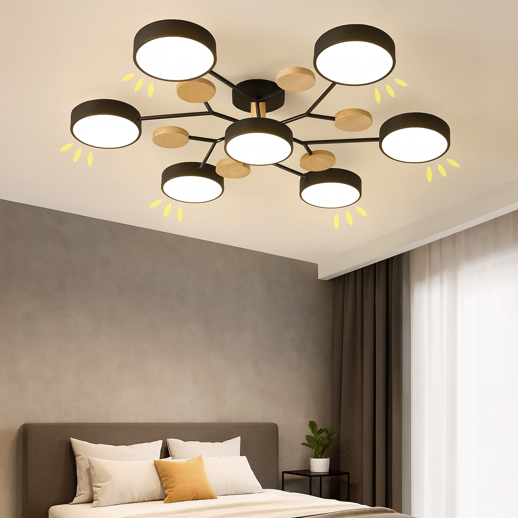 Moderne Innfelt LED Taklampe Luvikno