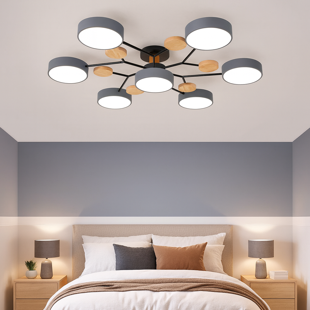 Moderne Innfelt LED Taklampe Luvikno