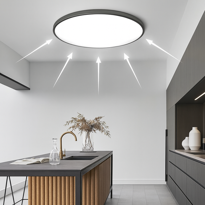 Moderne Rund LED Taklampe Luvikno