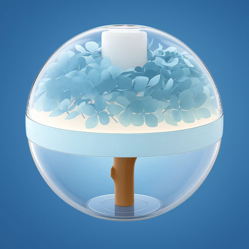 SereniGlow | Essensielle olje diffuser luftfukter – Ultrasonisk kjølig damp – USB-oppladbar – LED nattlys for soverom og barnerom Luvikno
