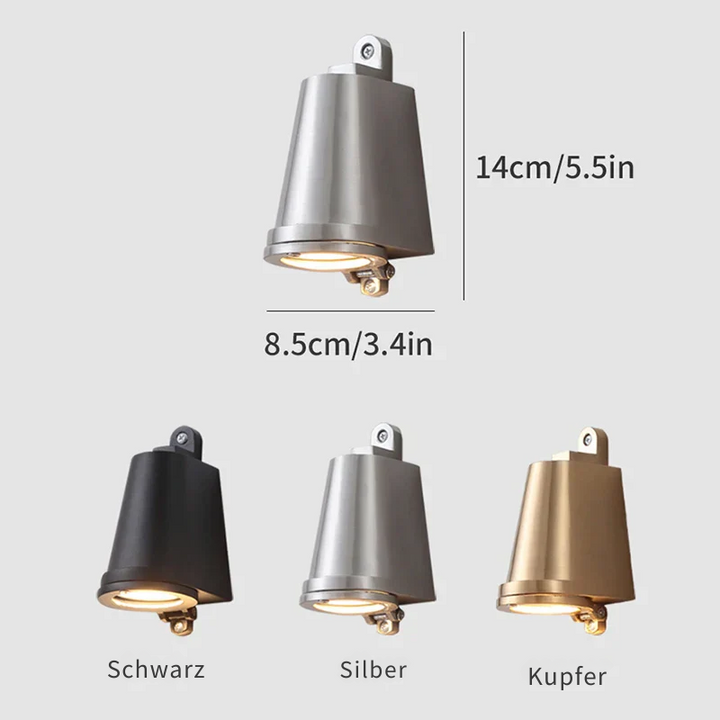 Aluminium Vegglampe LED Utendørs Lys Moderne for Husbelysning | Luvikno