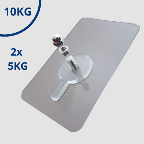 Selvheftende negl | Lastkapasitet på 10 kg | Egnet for alle vegger | Luvikno