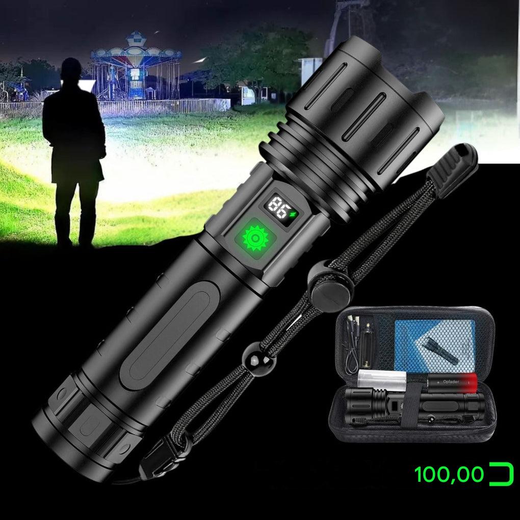 UltraStrong Natt Synslys Pro – Oppladbar aluminiums lampe | Luvikno