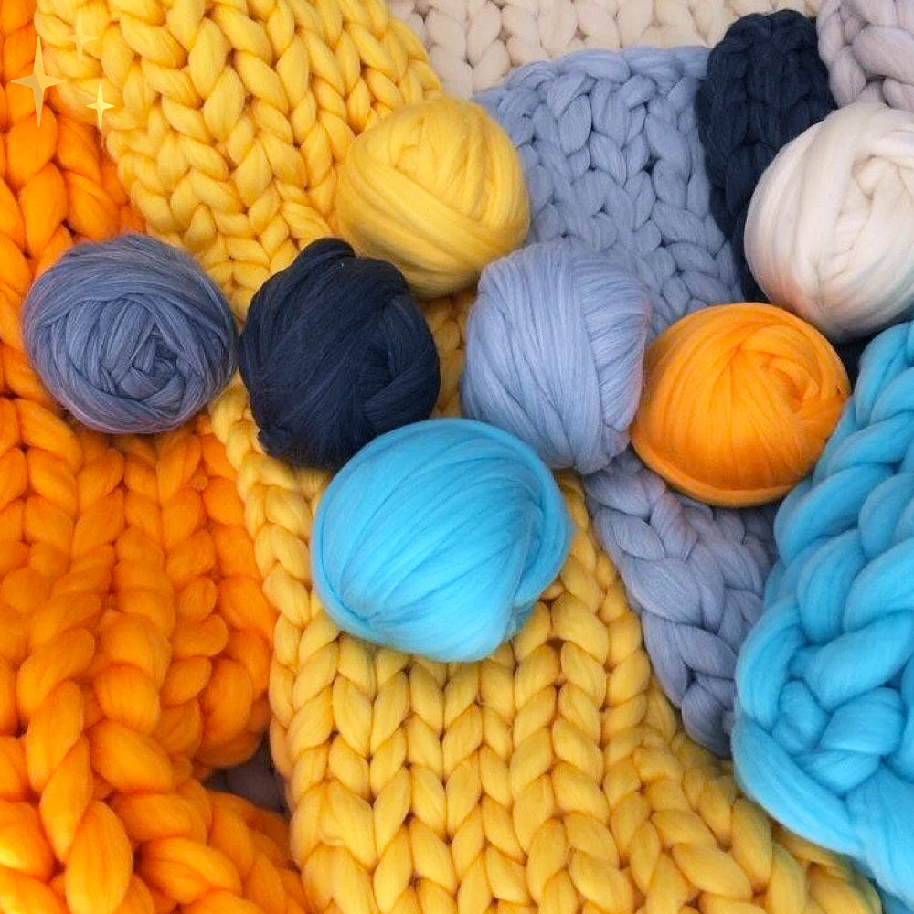 Luvikno | 1000 gram XXL Chunky Strikkegarn - LuxaWool