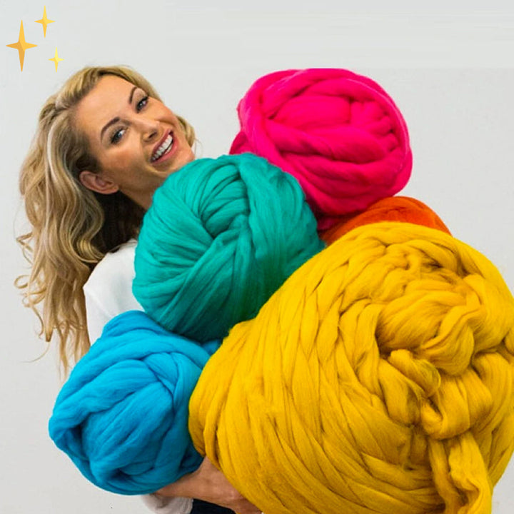 Luvikno | 1000 gram XXL Chunky Strikkegarn - LuxaWool