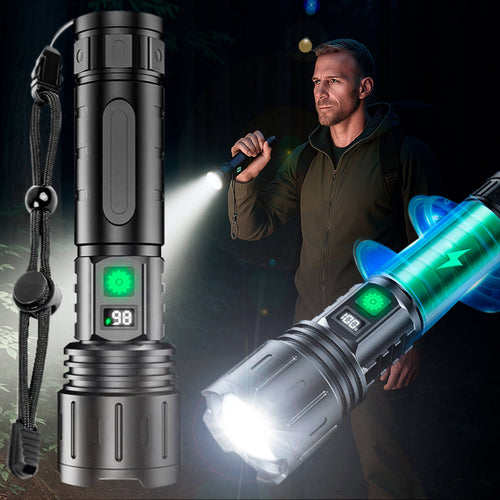 Luvikno | UltraStrong Natt Syns Lommelykt Pro – Oppladbar Aluminium Lampe