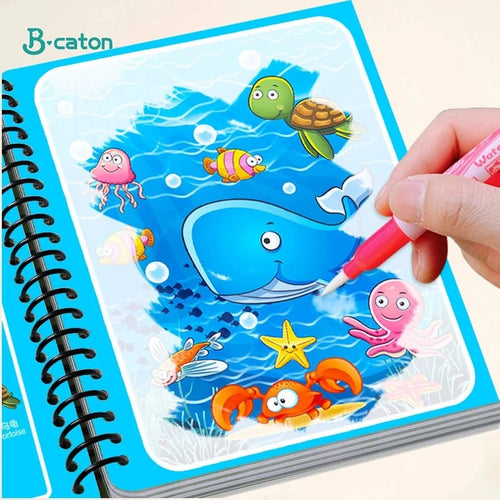 Magic Water Coloring Drawing Book Luvikno