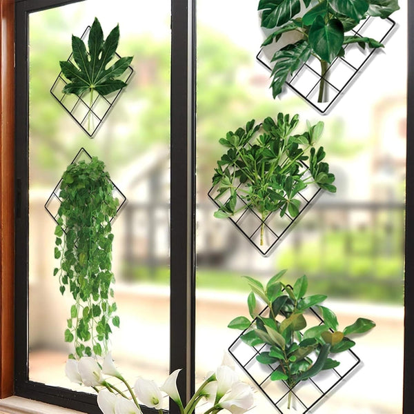 3D Grønn Plante Veggklistremerke (Pakke med 2) Luvikno