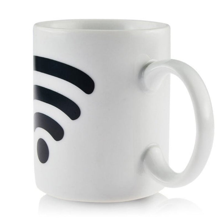 Wi-Fi Signal Magic Varmefølsom Fargeendring Keramikk Kaffe Krus | Luvikno