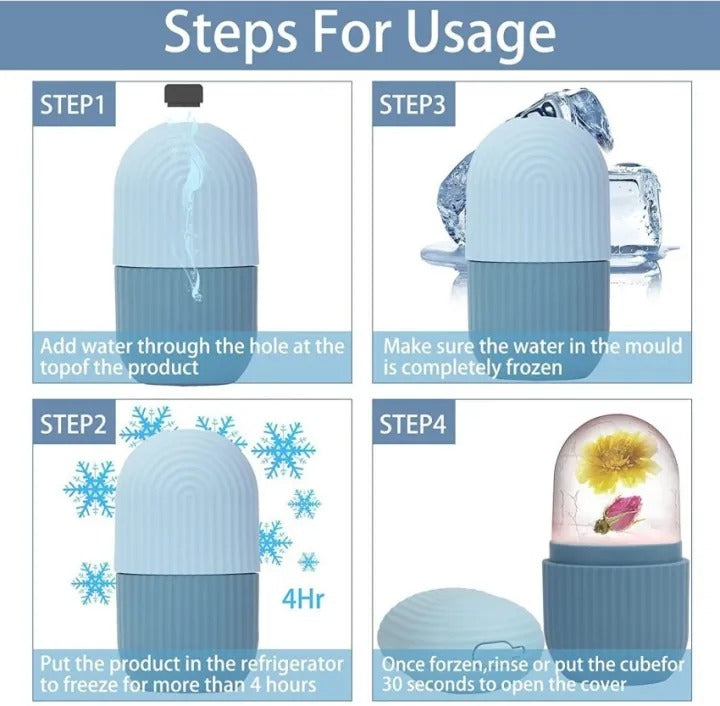 Silicone Face Ice Roller Luvikno