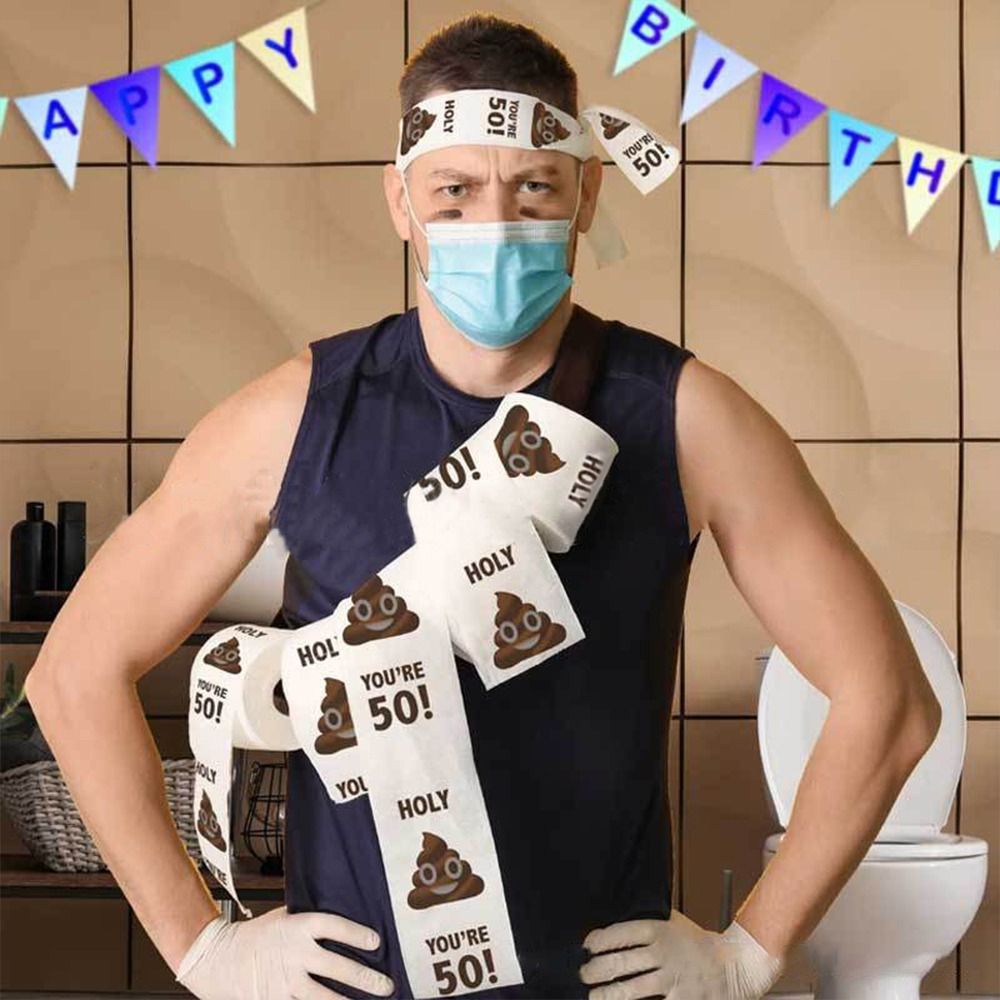Prank Poop Trykt Toalettpapir | Luvikno
