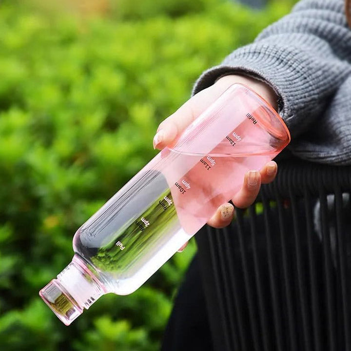 Plastiske Vannflasker Med Tidsmarkør 500 ML Luvikno