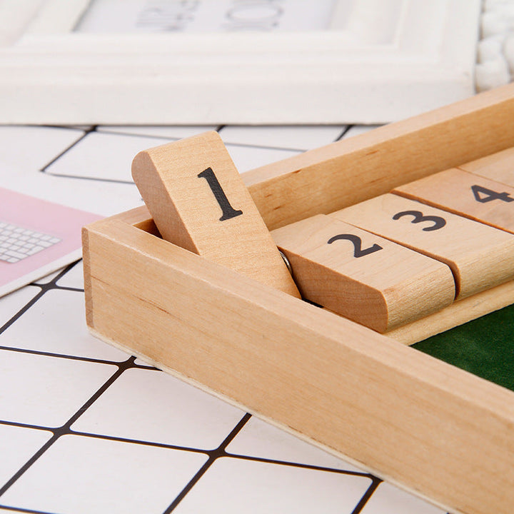 Luvikno | "Shut The Box" spill – Morsom bordmatte spill for voksne og barn