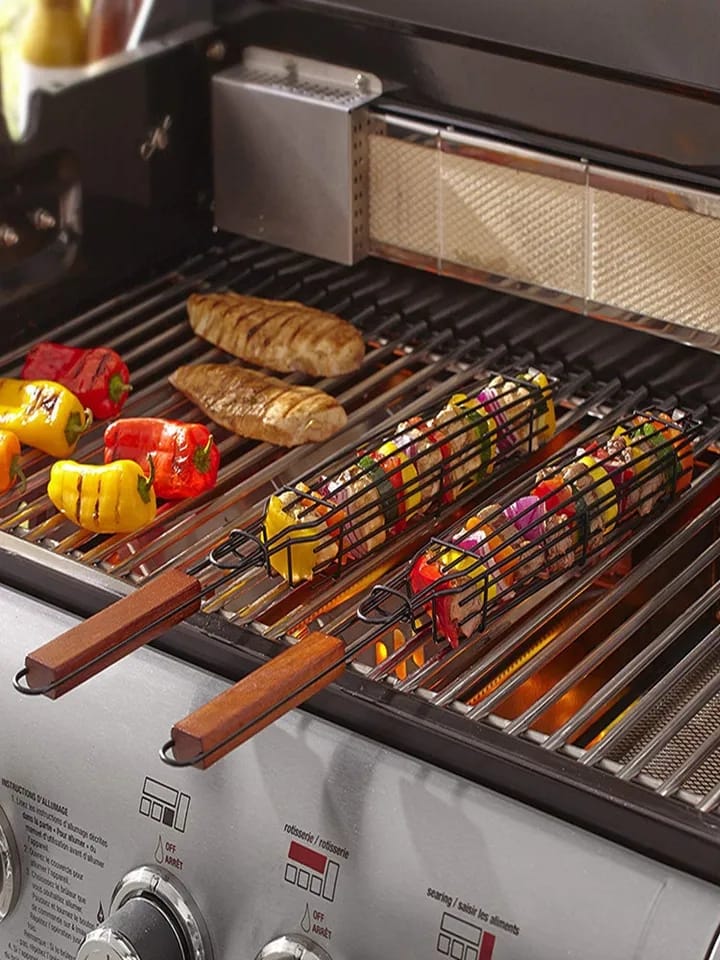 Non Stick BBQ Grilling Basket Luvikno