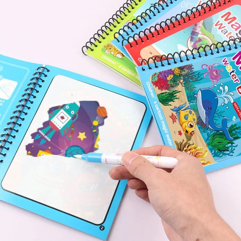 Magic Water Coloring Drawing Book Luvikno