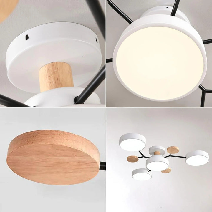 Taklampe Modern LED Flush Mount Chandelier Luvikno
