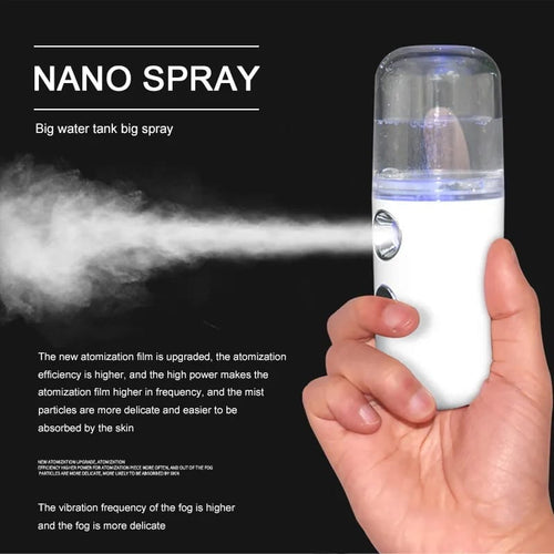 Ansiktsfukter Streamer, Mini USB Spray, Kropp Ansiktspray Luvikno