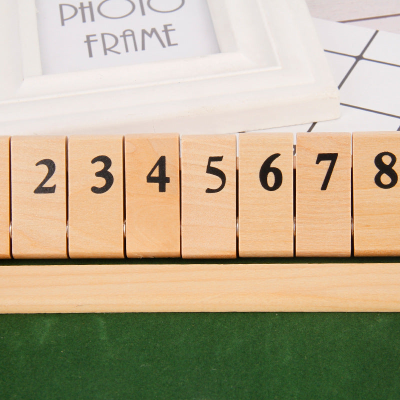 Luvikno | "Shut The Box" spill – Morsom bordmatte spill for voksne og barn