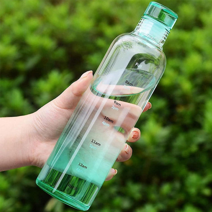 Plastiske Vannflasker Med Tidsmarkør 500 ML Luvikno