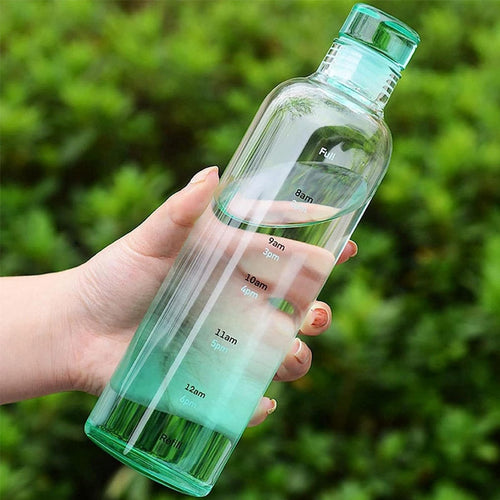 Plastiske Vannflasker Med Tidsmarkør 500 ML Luvikno