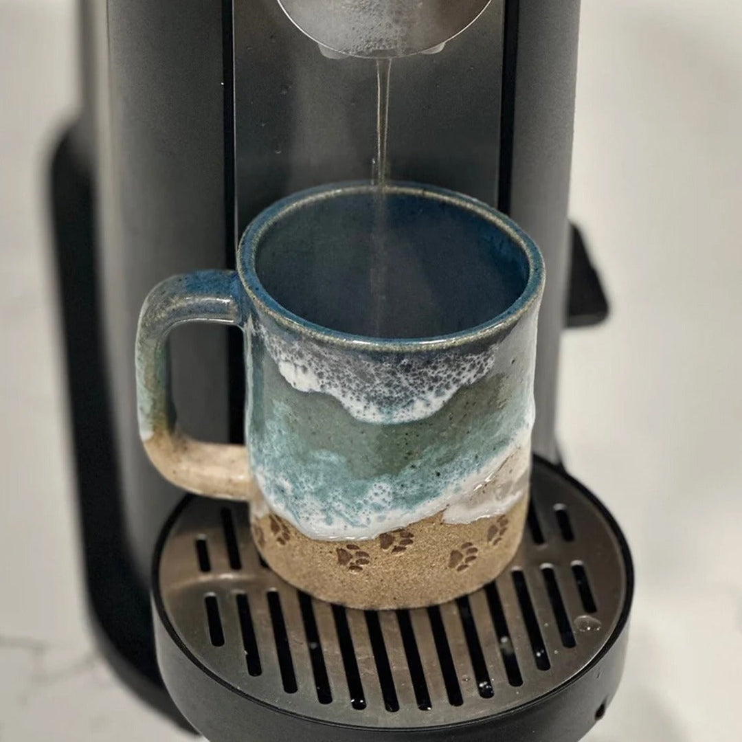 Paw 3D Utskrevet Keramisk Kystlinje Kaffe Mugge | Luvikno