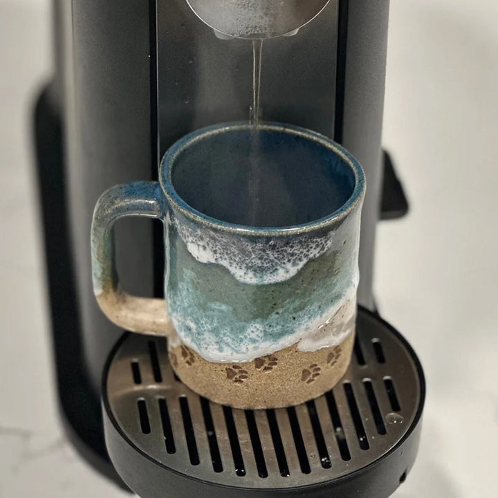 Paw 3D Utskrevet Keramisk Kystlinje Kaffe Mugge | Luvikno