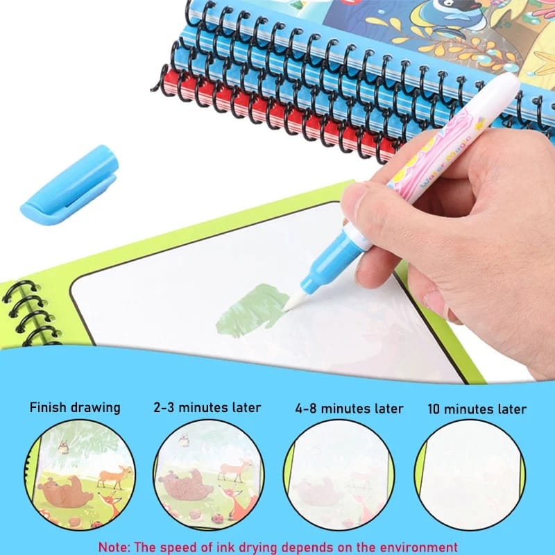 Magic Water Coloring Drawing Book Luvikno