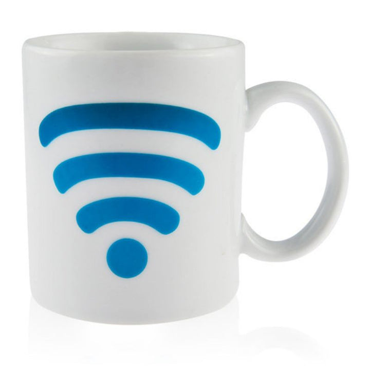 Wi-Fi Signal Magic Varmefølsom Fargeendring Keramikk Kaffe Krus | Luvikno
