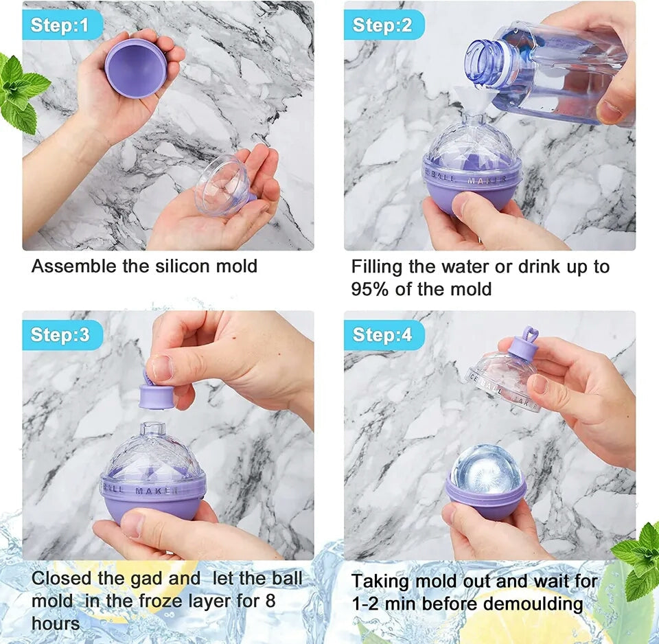 1PC Isball Maker Mold 2.5 Inches Luvikno