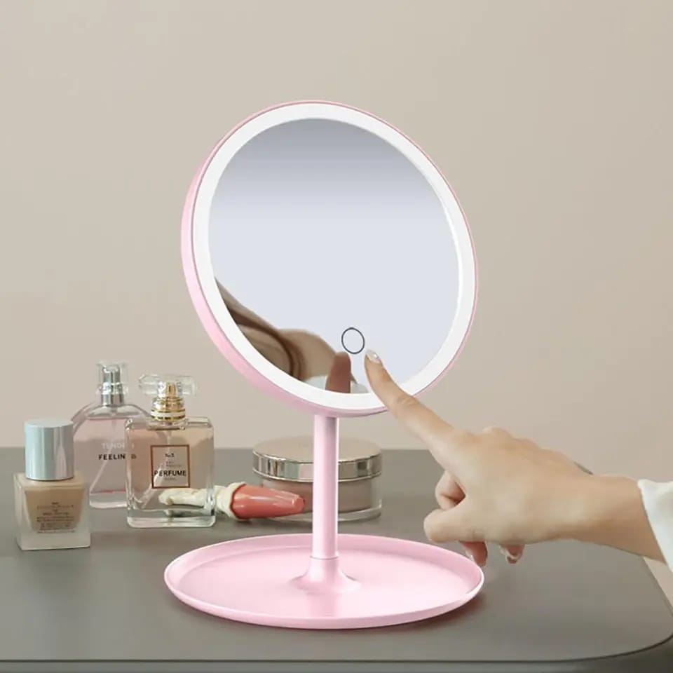 Selfie Ring Light med Makeup Speil & Telefon Holder Kit Luvikno