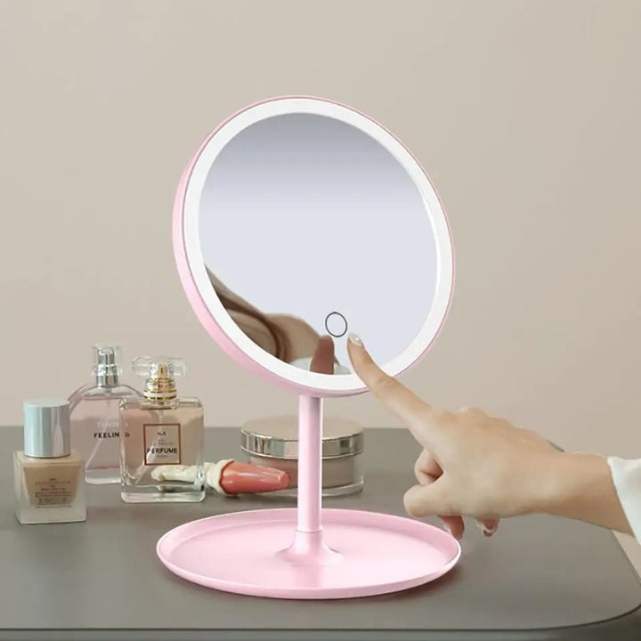 Selfie Ring Light med Makeup Speil & Telefon Holder Kit Luvikno