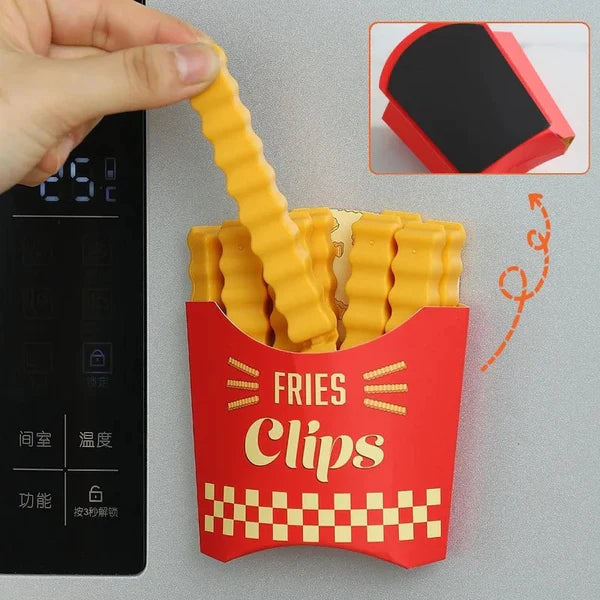 Magnetiske pommes frites stil matpakketang (12stk) Luvikno