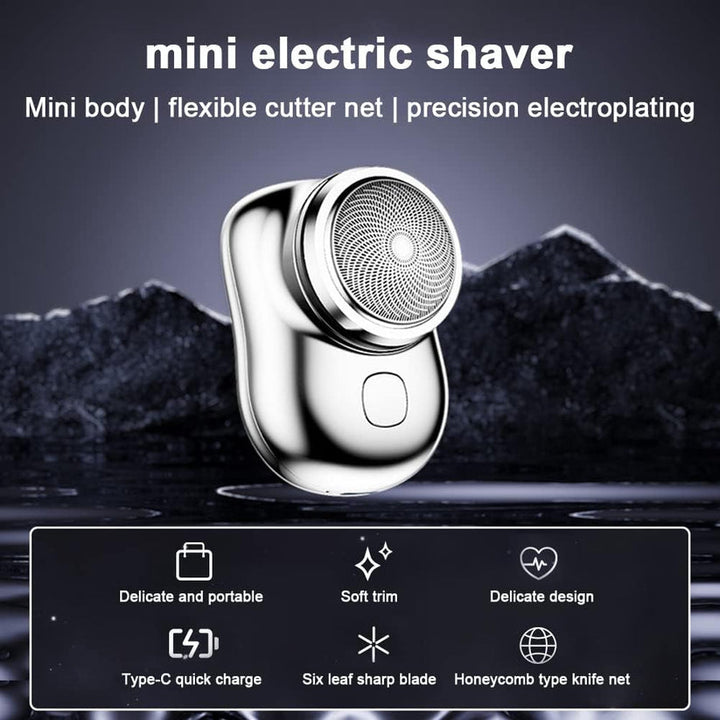 Mini elektrisk lomme smertefri barbermaskin (Vanntett) Luvikno
