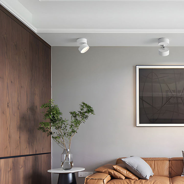 LED taklampe med justerbart spotlight-hode Luvikno