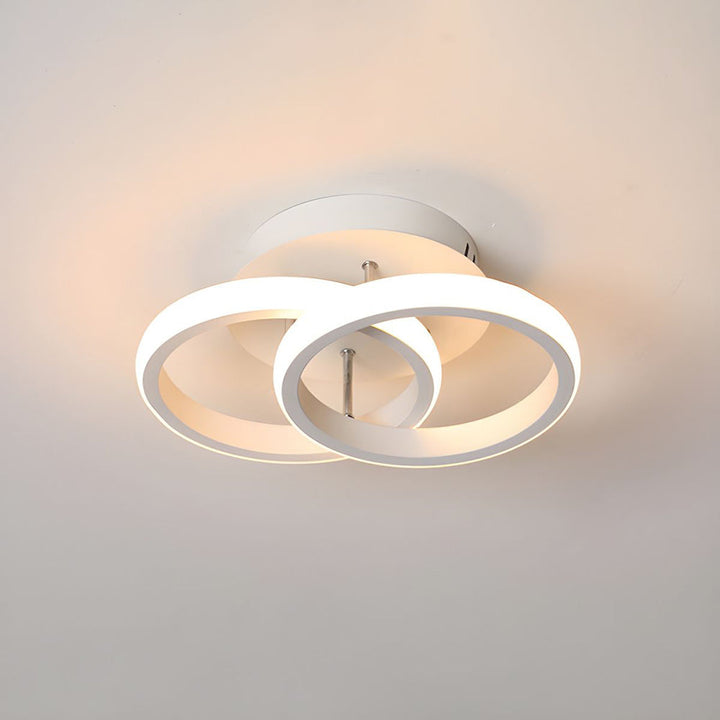 Taklampe med LED svart metallramme Luvikno